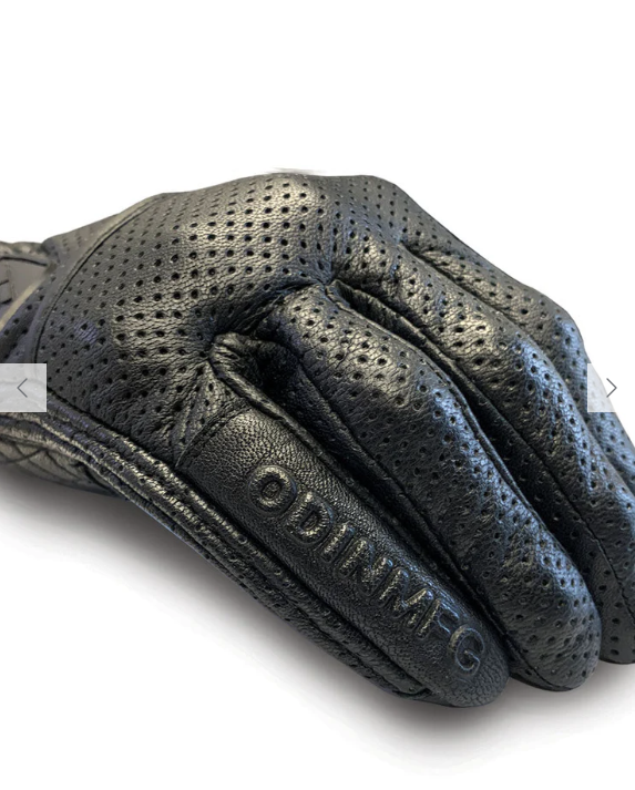 D3O Heavy Hitters Motorcycle Gloves - Black Perforated