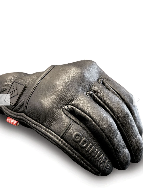D3O Heavy Hitters Motorcycle Gloves - Black Smooth