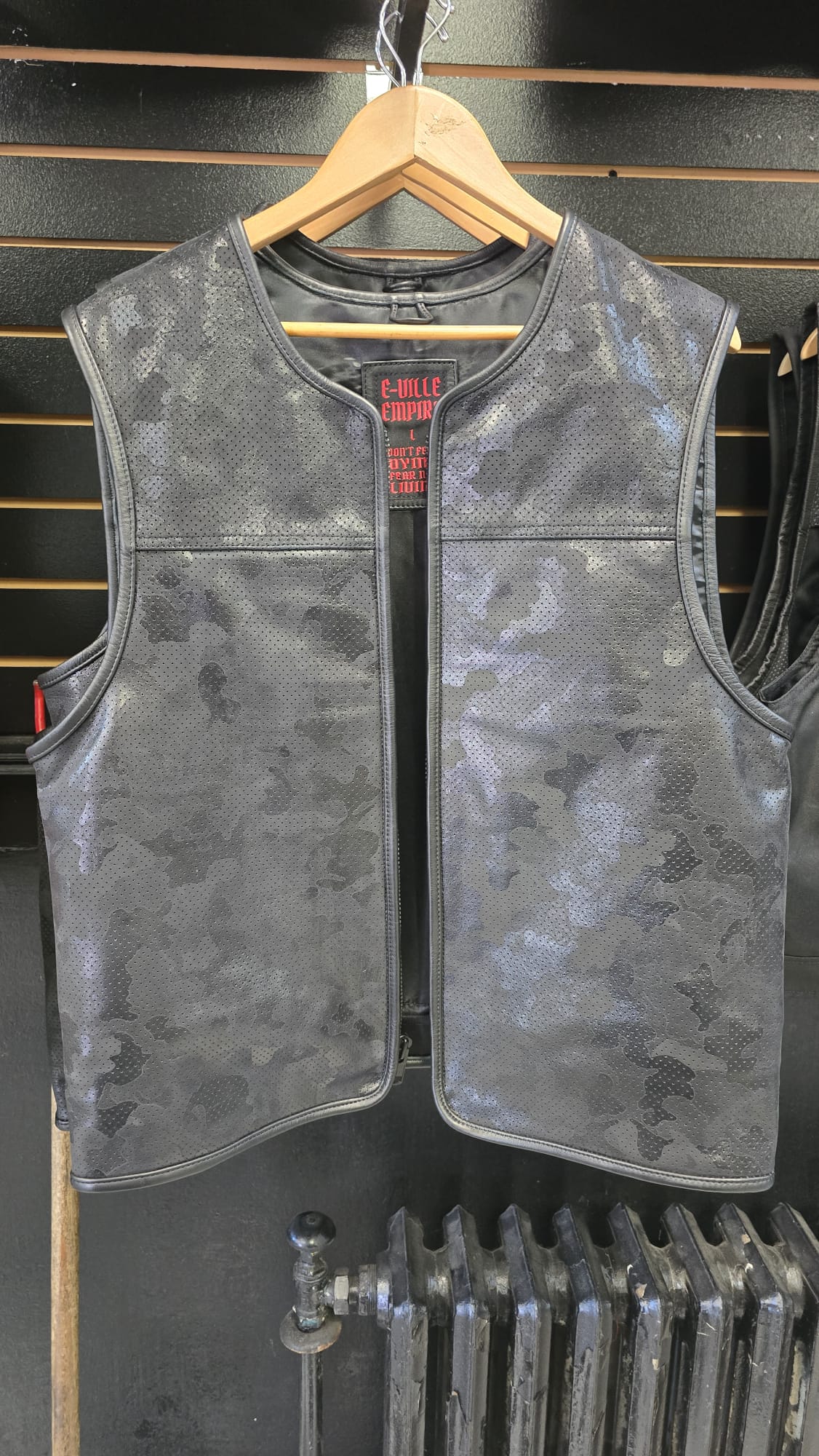 Steadfast Motorcycle Vest - Black Camo ODIN MFG