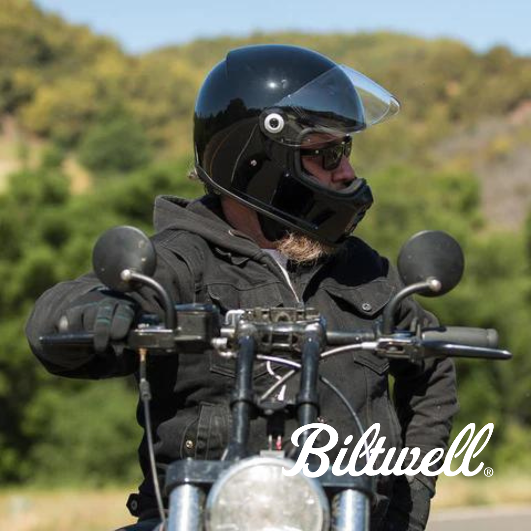 Biltwell Lane Splitter Helmet - Gloss Black – Haney Hawgs