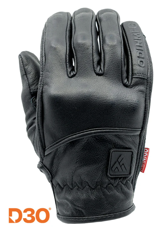 D3O Heavy Hitters Motorcycle Gloves - Black Smooth