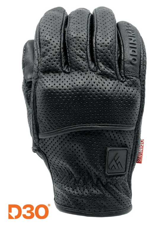 D3O Heavy Hitters Motorcycle Gloves - Black Perforated