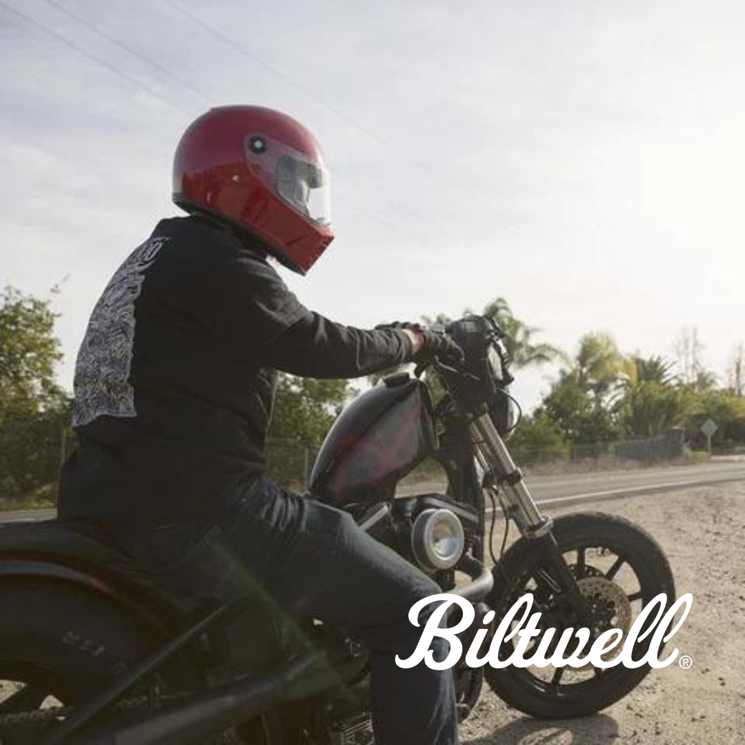 Biltwell Lane Splitter Helmet - Gloss Blood Red