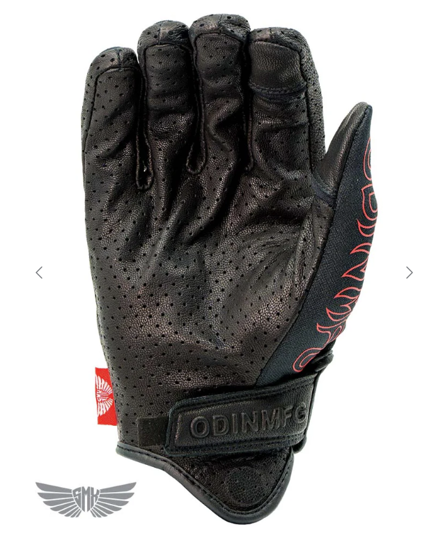 Combustion SMX Gloves - Red Pinstripe Flame