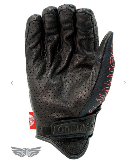 Combustion SMX Gloves - Red Pinstripe Flame