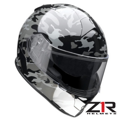 Z1R Warrant Camo Black Gray Helmet