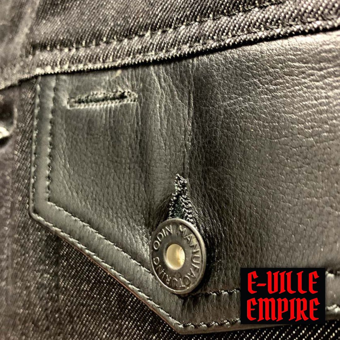 E-Ville Empire Bootlegger Vest - Black Denim
