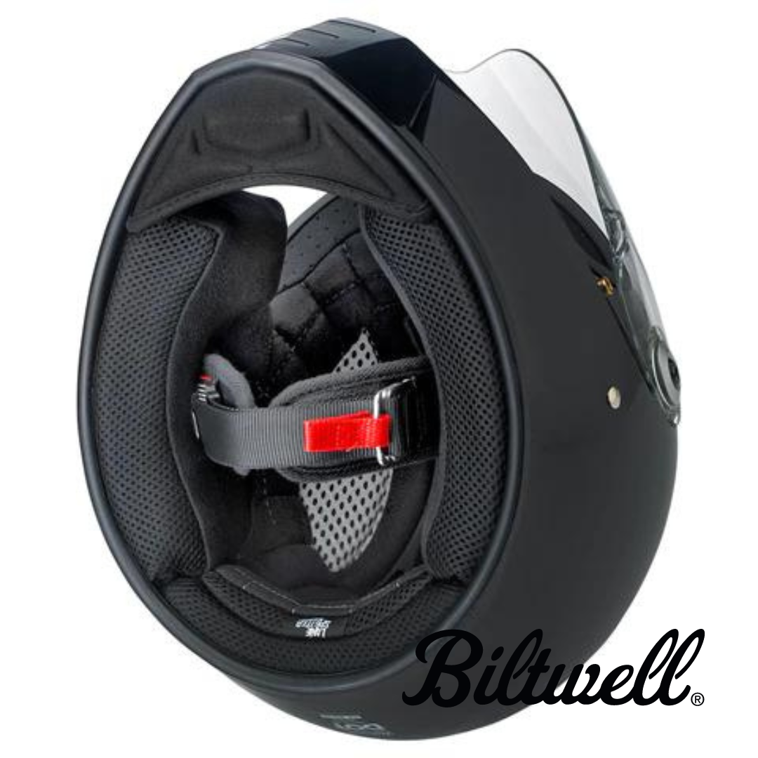 Biltwell Lane Splitter Helmet - Gloss Black