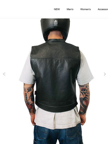 Steadfast Motorcycle Vest - Leather ODIN MFG