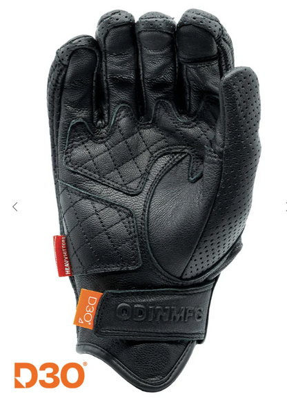 D3O Heavy Hitters Motorcycle Gloves - Black Perforated