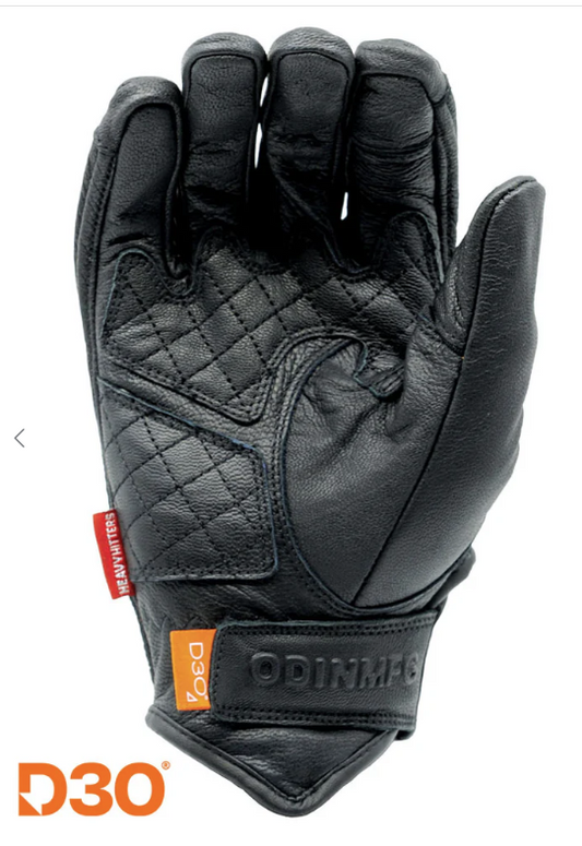 D3O Heavy Hitters Motorcycle Gloves - Black Smooth