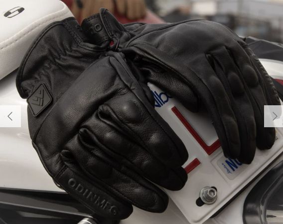 D3O Heavy Hitters Motorcycle Gloves - Black Smooth