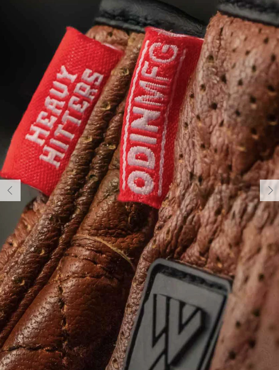 D3O Heavy Hitters Motorcycle Gloves - Wax Brown Perforated